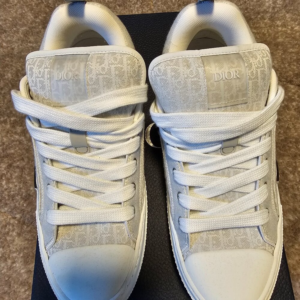 Dior B23 Skater Low Top Cream Dior Oblique Jacquard